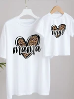 fashion family look mama mini print t shirt mom mommy and me clothes family matching outfits look mama and daughter clothes