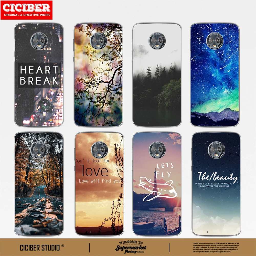 

Landscape Sky Case for Motorola Moto G8 G9 G10 G7 G6 E7 E6 E6s E5 E4 Plus Play Power Lite Soft TPU Phone Cases Cover Funda Capa