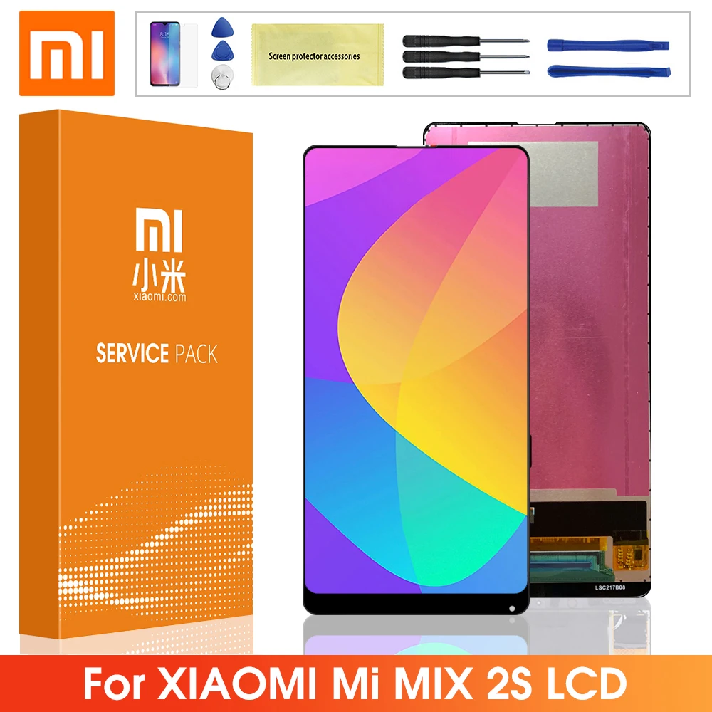 

Оригинальный 5,99 ЖК-дисплей для Xiaomi Mi Mix 2S ЖК-дисплей сенсорный экран дигитайзер в сборе с рамкой запасные части для mi mix2s