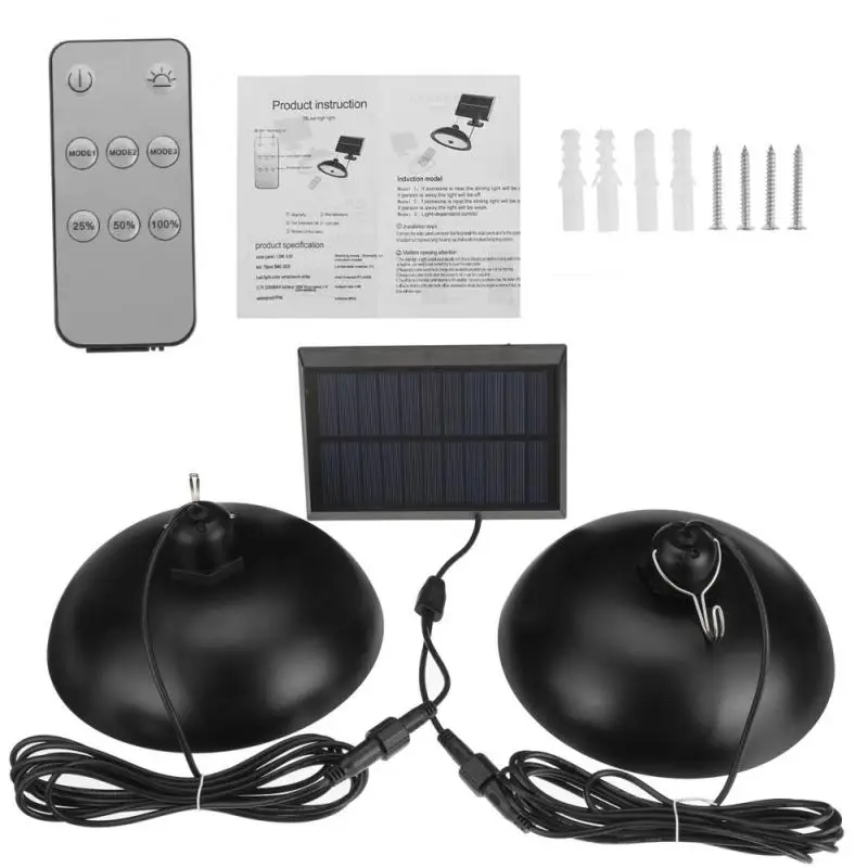 Уличная лампа на солнечной батарее с 3 режимами освещения водонепроницаемый