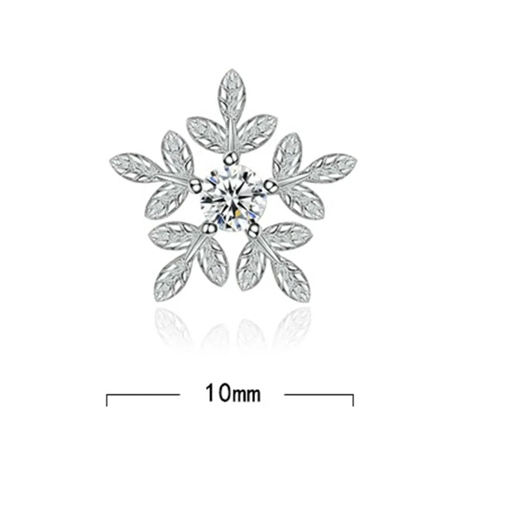 Женские серьги гвоздики из серебра 925 пробы с фианитами|Серьги-гвоздики| |