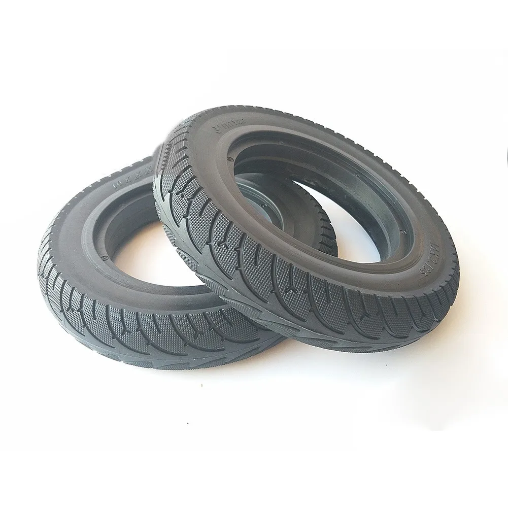 Spare Solid Tire Wheel 10X2/2.125/2.25 Anti-slip Black Electric Scooter