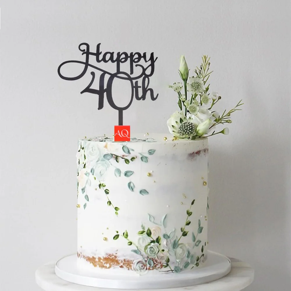 Топперы для торта детский душ День рождения украшение свадьба золото черный