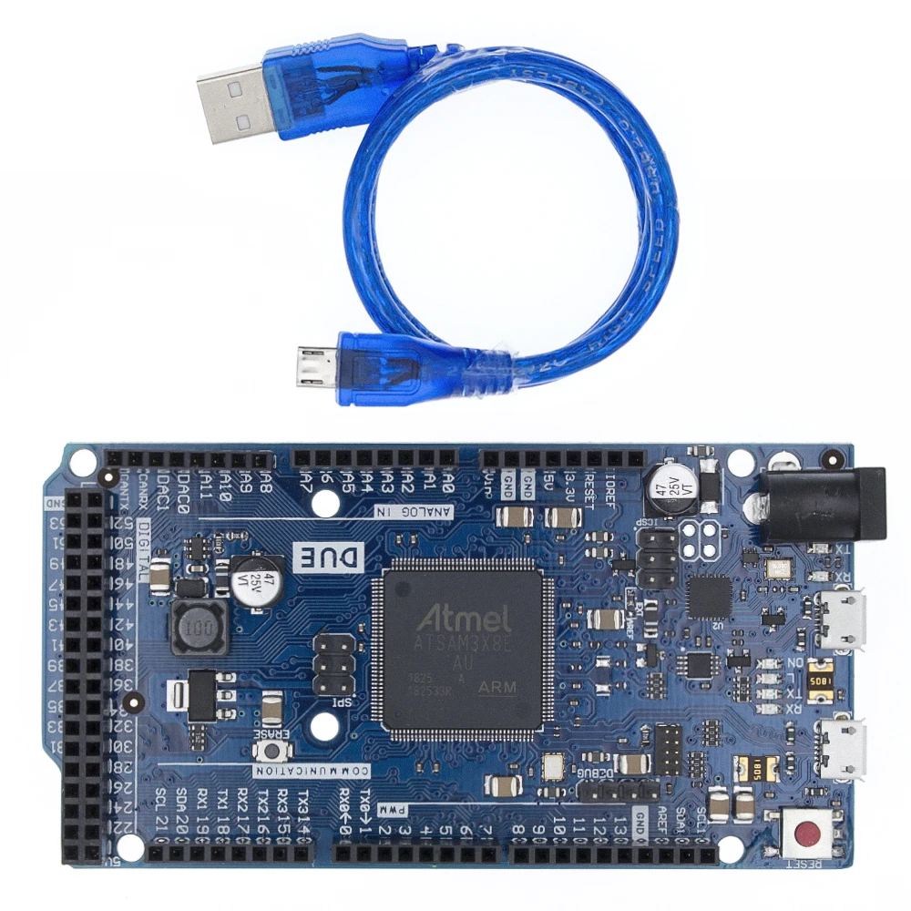 Системная плата Due R3 ATSAM3X8E ARM основная управления с USB-кабелем длиной 1 метр |
