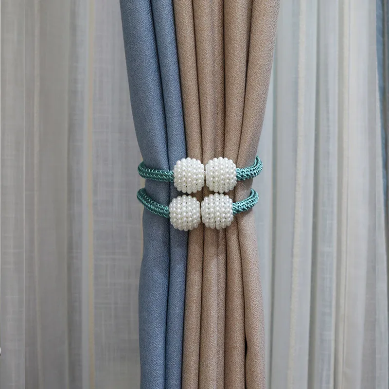 2 шт. Новый перламутровый Магнитный занавес зажим для занавесок магнитная пряжка