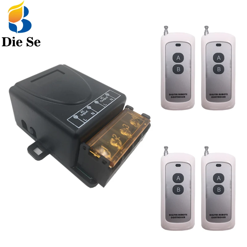 РЧ переключатель для дистанционного управления 433 МГц 220 В перем. Тока 30 А 1CH