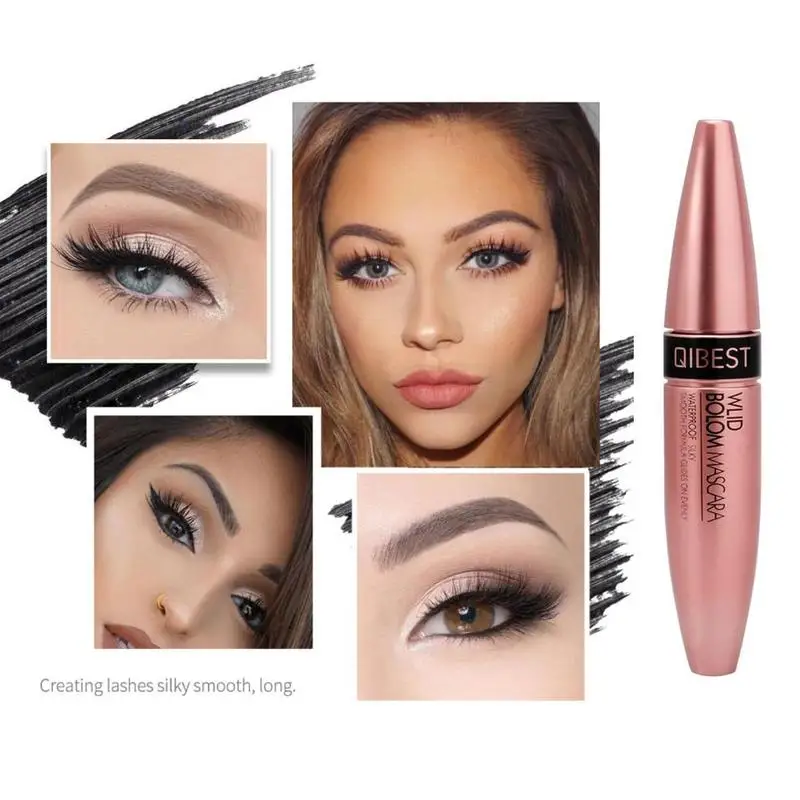 

WH New 4D Brush Eyelash Mascara Silk Fiber Lash Mascara Cream U8J5