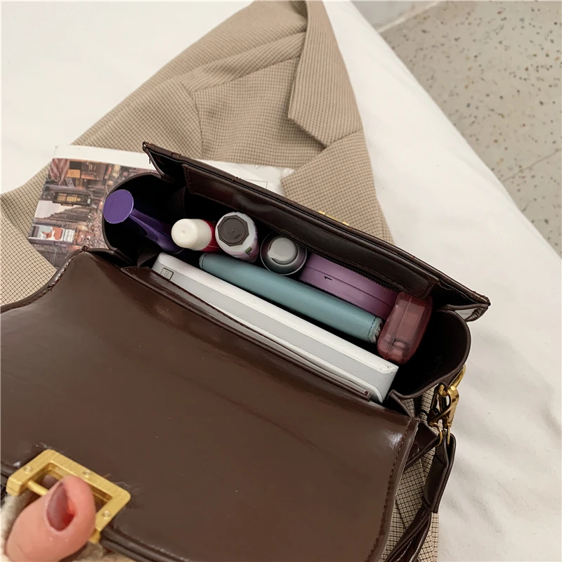 

Trend Weave Shoulder Strap Square Bag 2020 New Women Rhombic Pattern PU Leather Crossbody Bag Lady High-quality Mini Handbag Sac