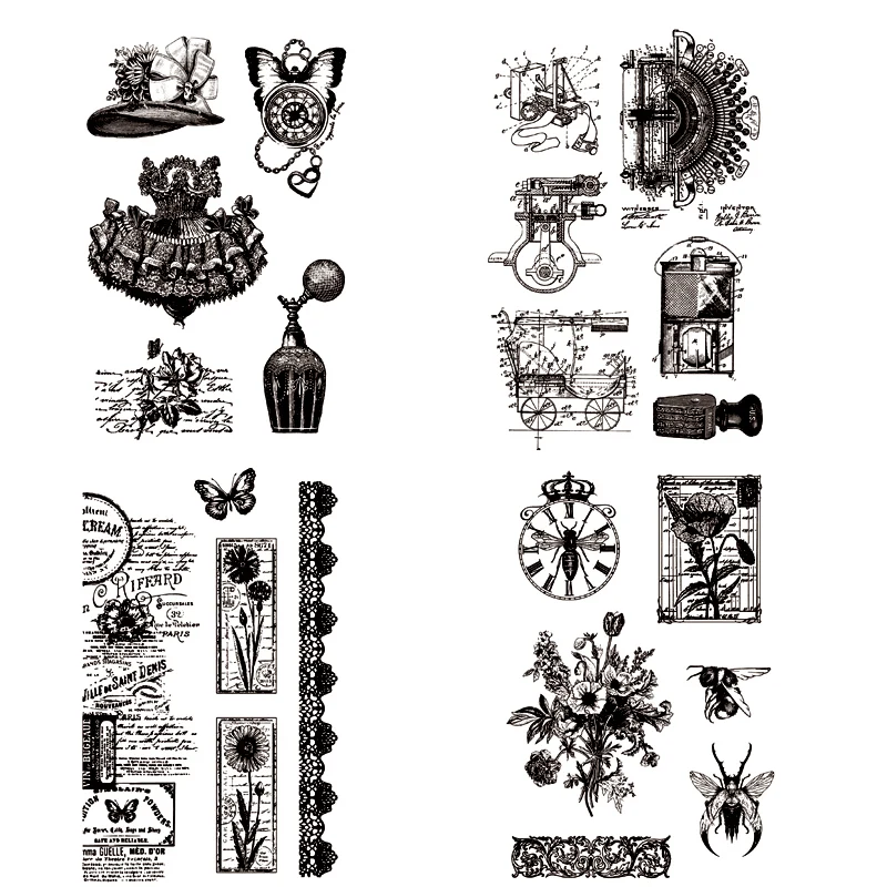 

ZFPARTY Vintage Clear Stamps Scrapbook Paper Craft Clear stamp scrapbooking 09111