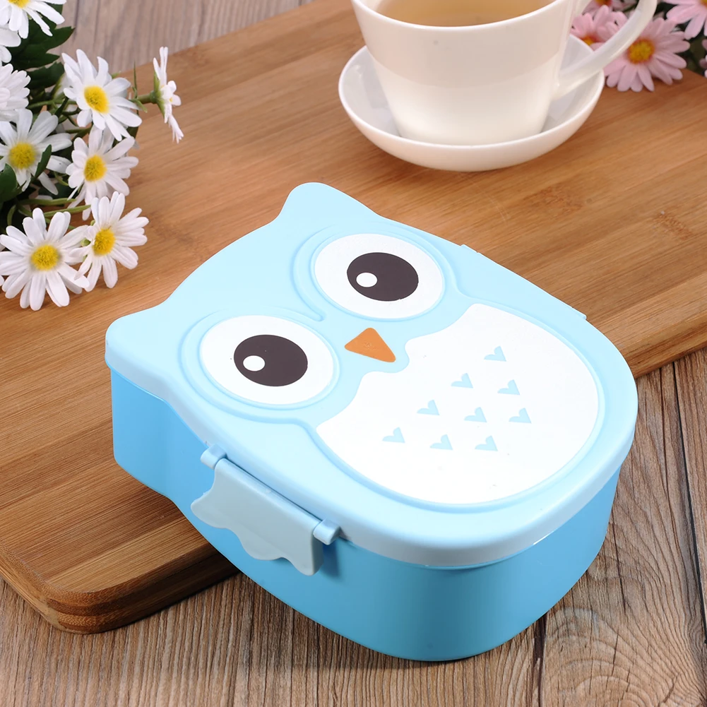 В форме Совы Коробки для обедов с отделениями Еда контейнеры крышкой Almacenamiento Cocina