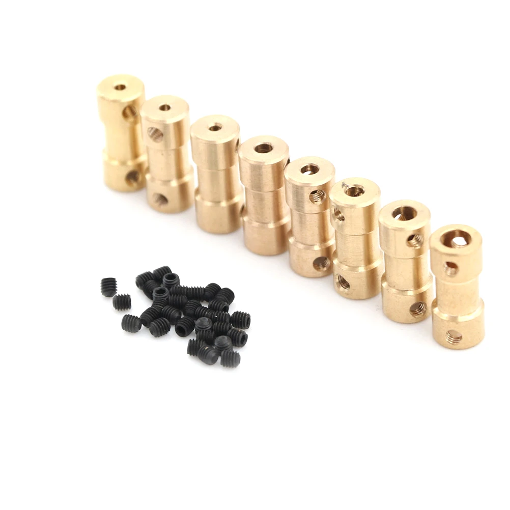 

1Pcs 8Sizeb Brass Flexible Motor Shaft Coupling Coupler Motor Transmission Connector Drive Shaft 2mm 5 Connectors Boat Rc C22
