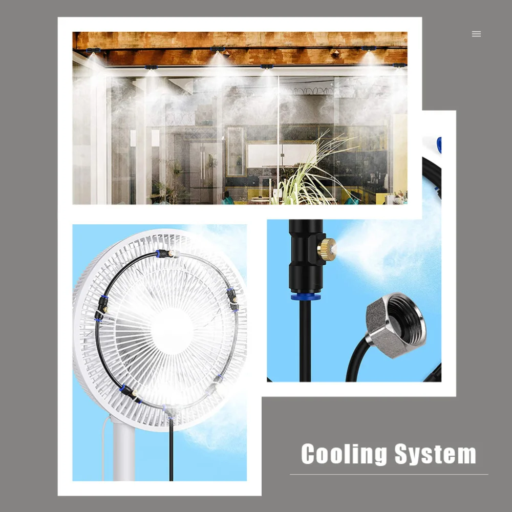 

1Set Low Pressure Misting Atomization System Outdoor Garden Air Humidifier