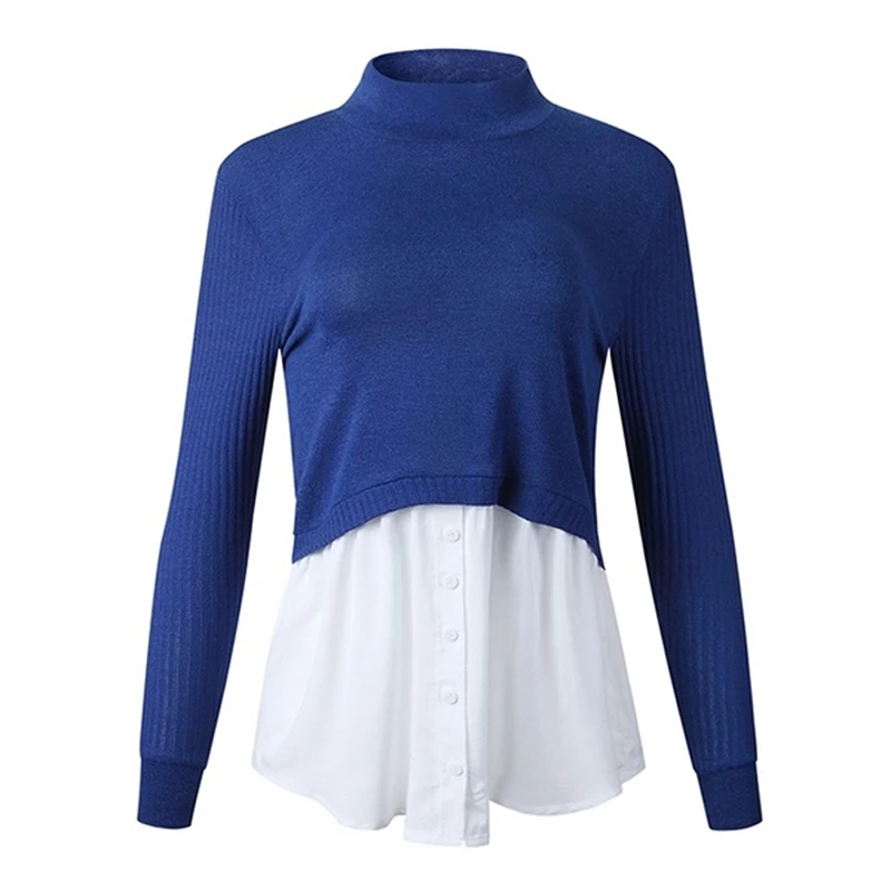 

Autumn Winter Black Knit Sweater Women 2020 Patchwork Long Sleeve Button Pullover Women Jumper New Fashion