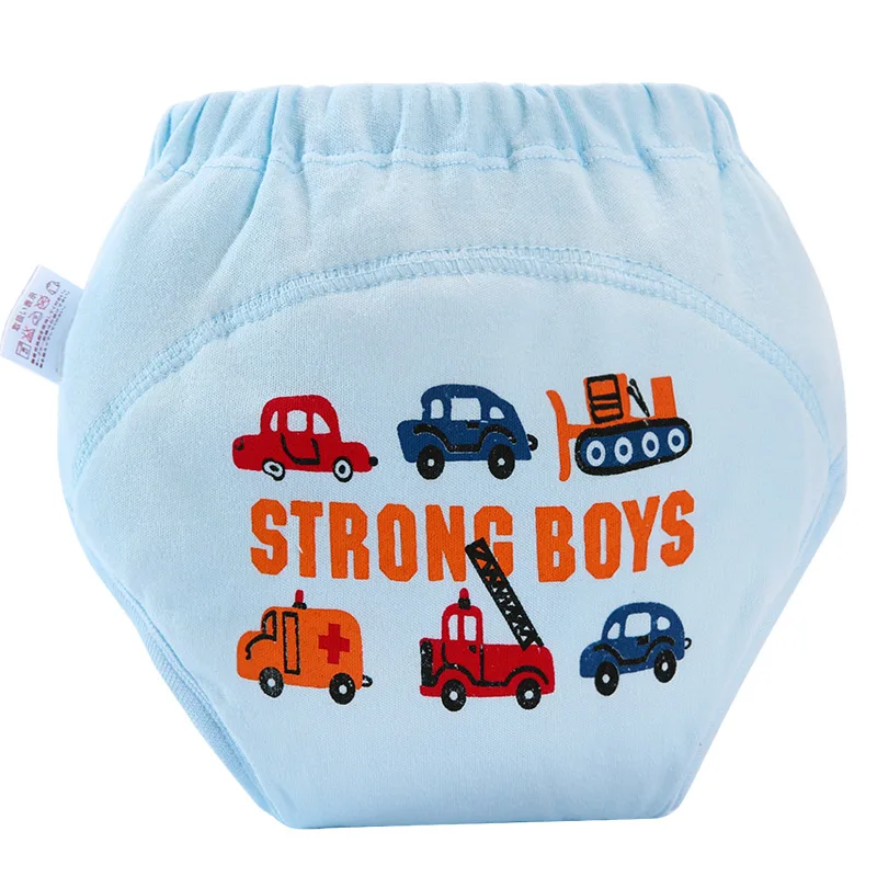 4 шт. Детские водонепроницаемые моющиеся хлопковые подгузники 90 100|Детские