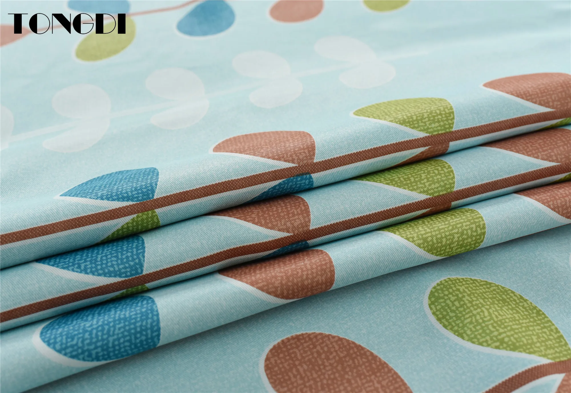 Светонепроницаемые шторы TONGDI с цветными листьями высококачественное украшение