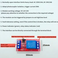 1pcs 1 channel relay module 5v12v24v with optocoupler isolation relay module output highlow level trigger electronic diy
