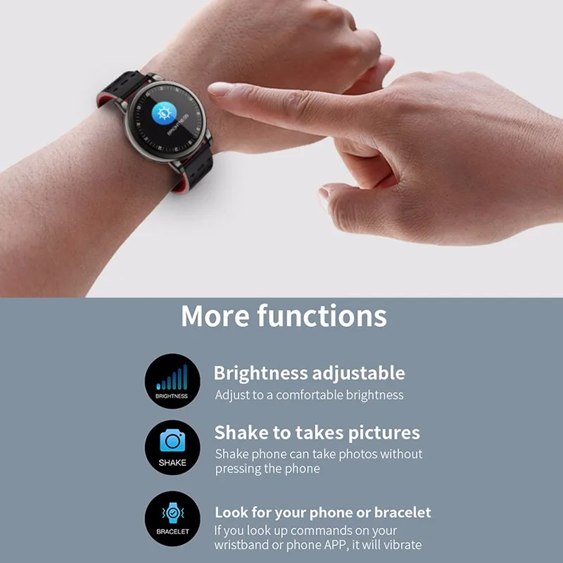 Смарт-часы B8 мужские водонепроницаемые с пульсометром и тонометром | Электроника