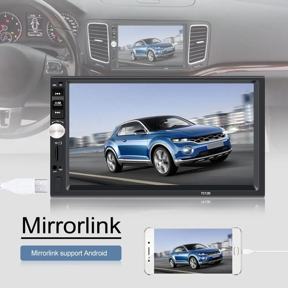 2din Автомагнитола coche recorder 7 &quotHD сенсорный экран Bluetooth MP5 плеер Авто аудио стерео TF