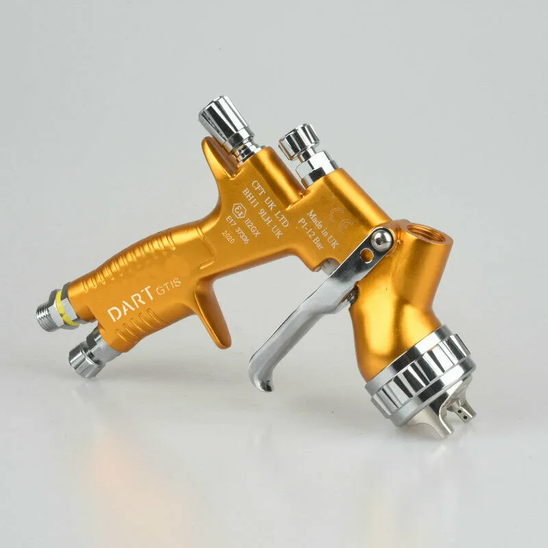 Пневматический пистолет-распылитель Gti Pro lite GOLD/BLACK 1 3/1 4/1 8 noz TE20/T110 w/t для