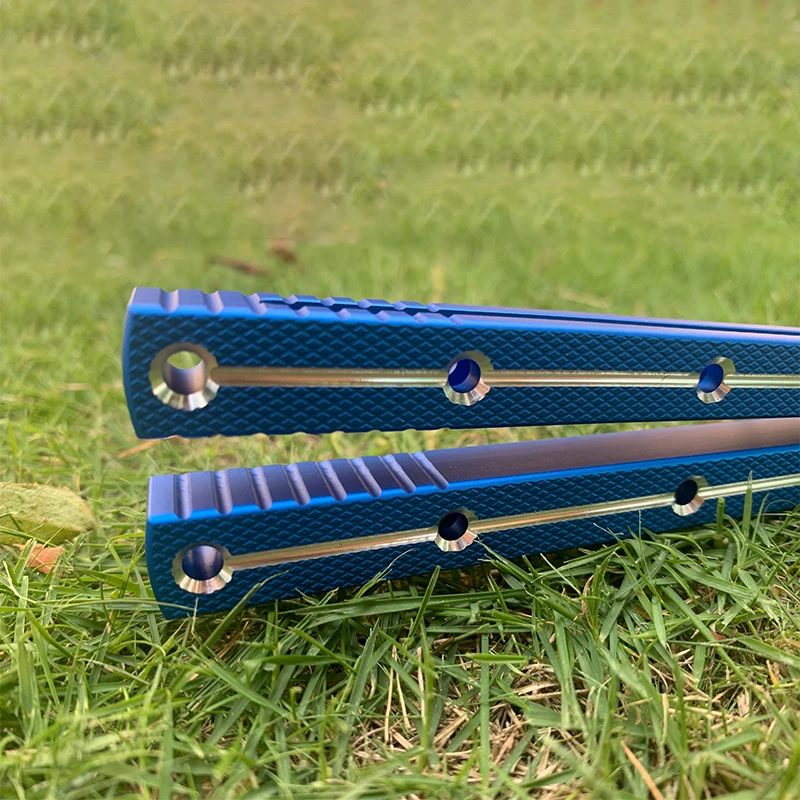 Цельнокроеный тренировочный нож-бабочка EDC Balisong с нескользящим рисунком и