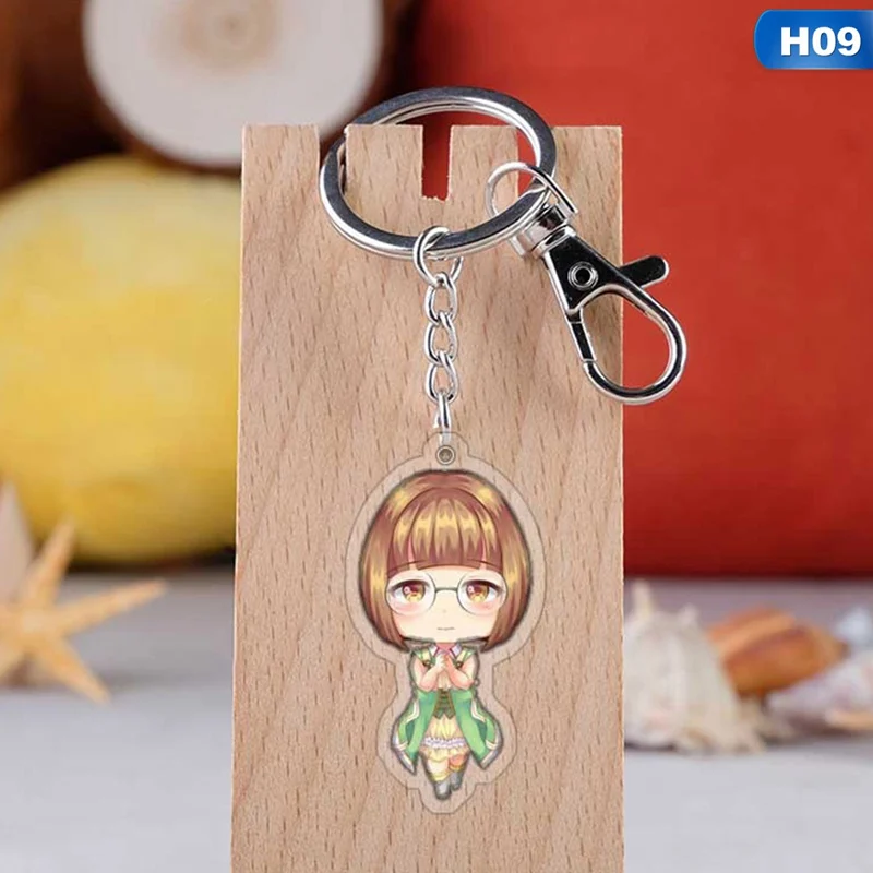 Модный Фиолетовый эвергарден аниме акриловый брелок милый забавный Porte Clefs сумка кулон ювелирные аксессуары Brelok Do Kluczy детские игрушки - Цвет: H09