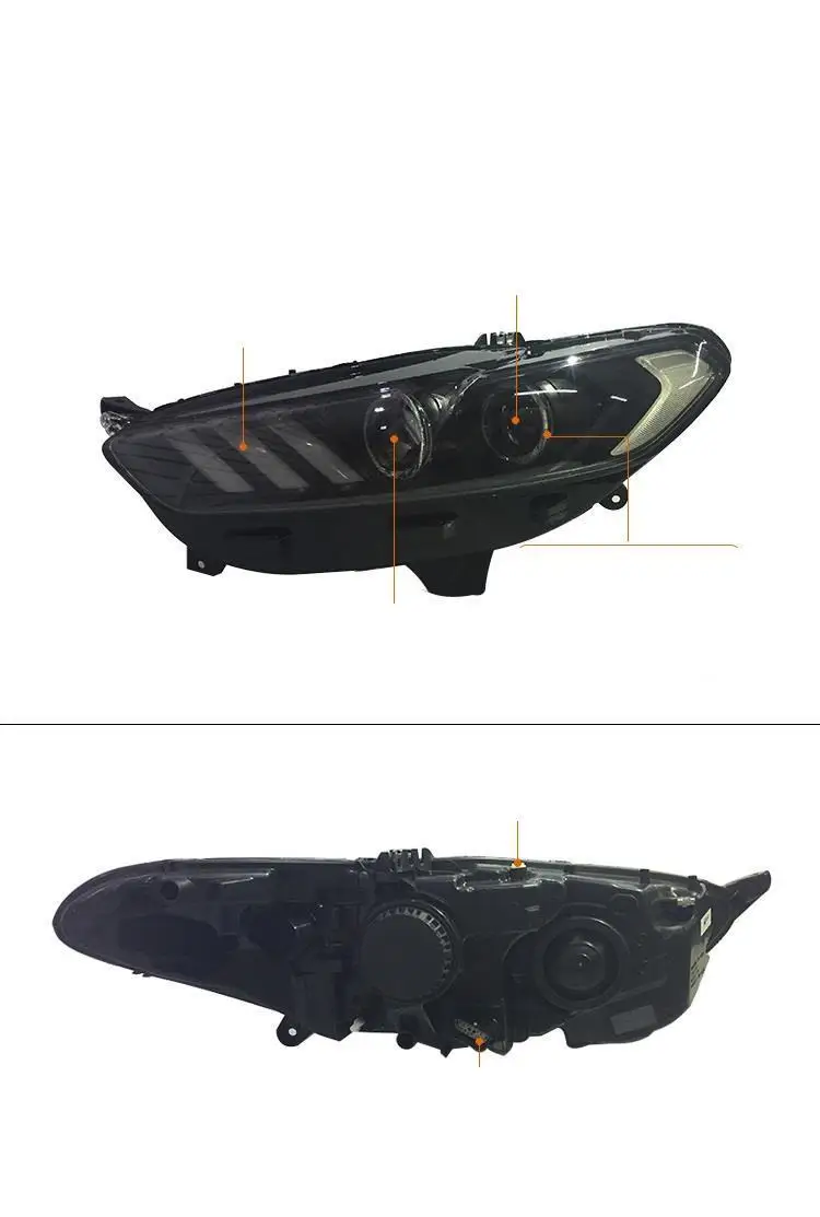 Drl Luces Para Auto Assessoires светодиодные боковые поворотники Automovil фары Задние Автомобильные фары в сборе 13 14 15 16 для Ford Mondeo