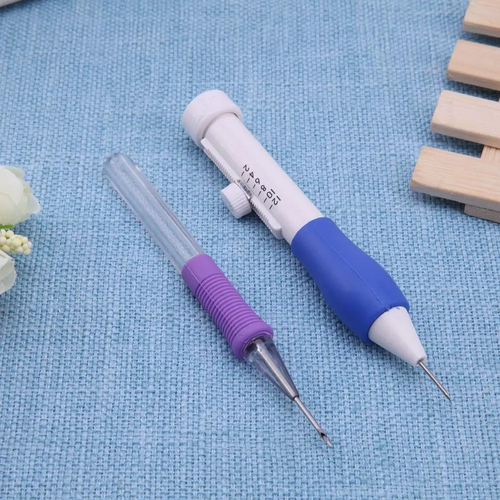 Magic Embroidery Pen Punch Needle Set 3 Needles 2 Threaders Craft Tool for DIY Sewing Cross Stitch Accessories | Дом и сад