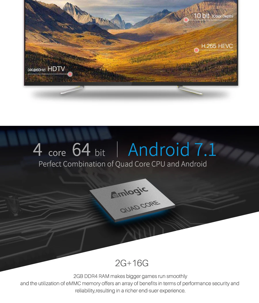 Телеприставка Android 7,1 tv box MECOOL KI PRO tv Box K1PRO DVB S2+ T2 Amlogic S905D Quad 2G+ 16G DVB-T2& S2/DVB-T2/DVB S2 DVB-C