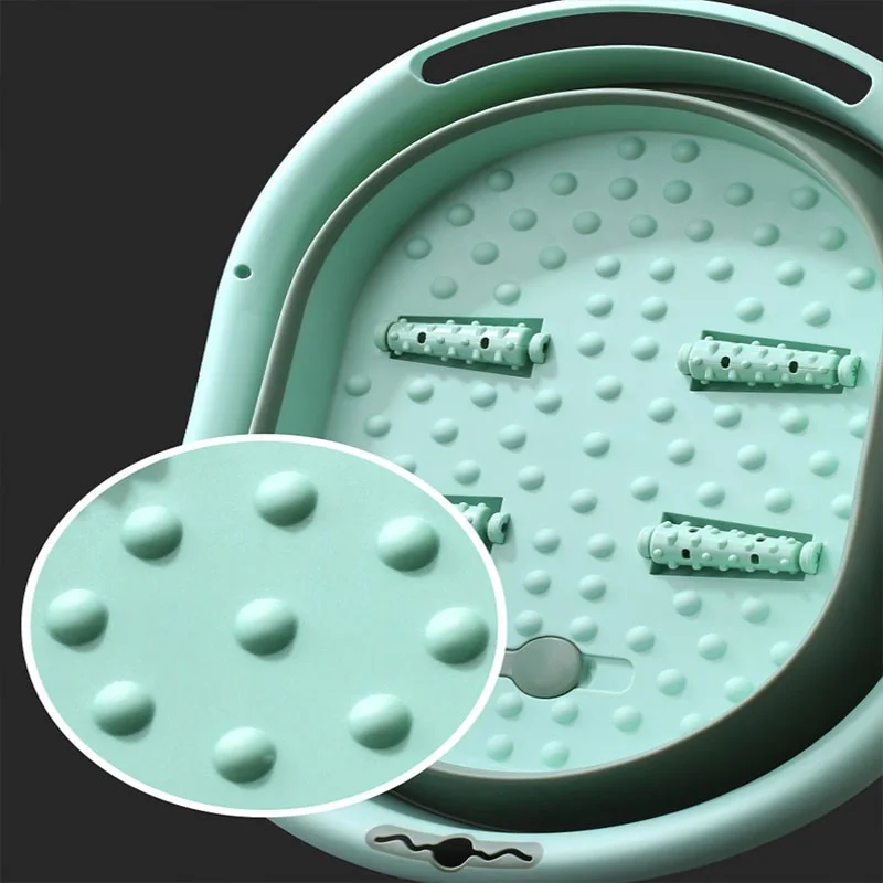 JOYBOS удобная складная ванна для ног с крышкой массажа дома большой емкости