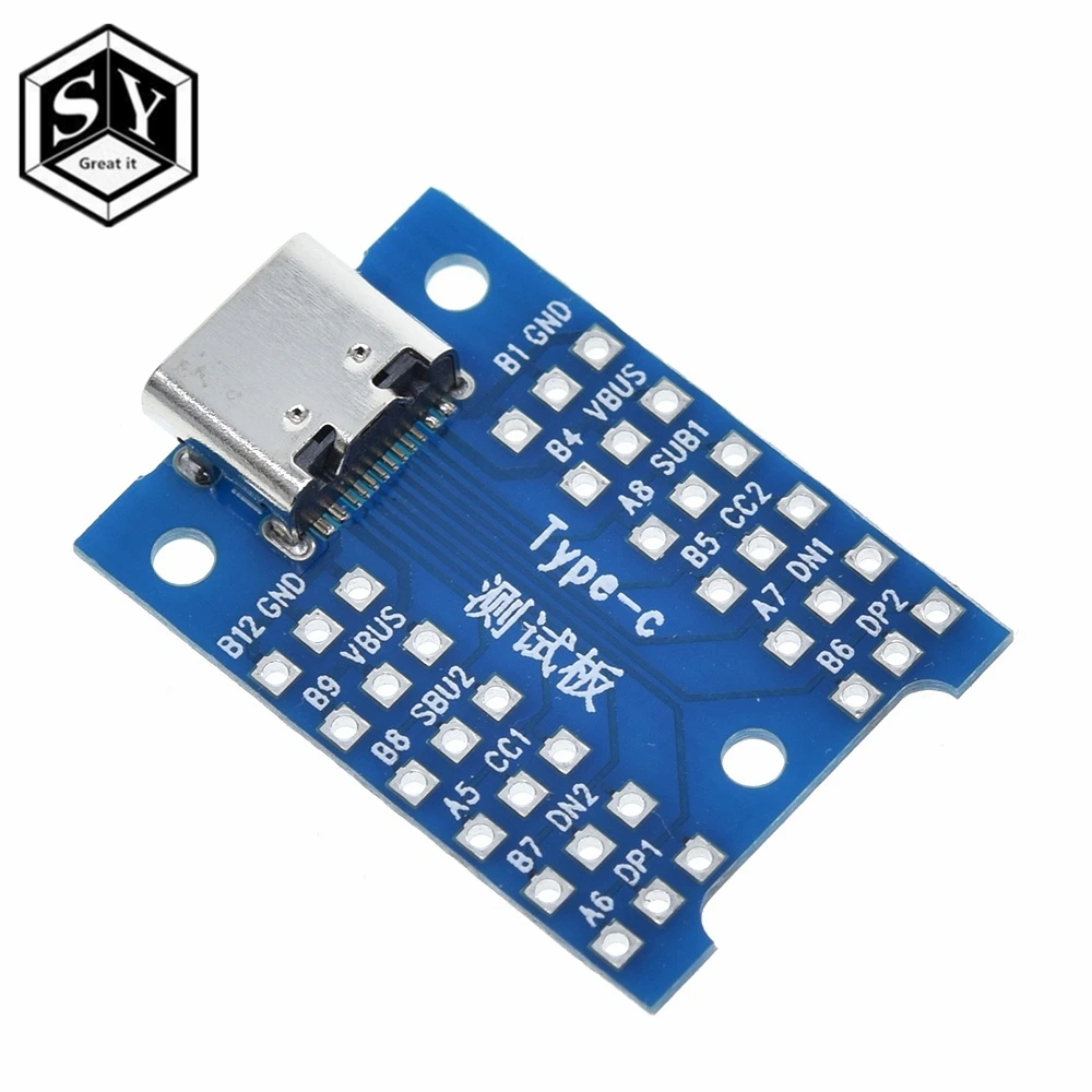 GREAT IT 1 шт. Новый usb интерфейс type c тестовая зарядная плата diy для ardunio|Интегральные