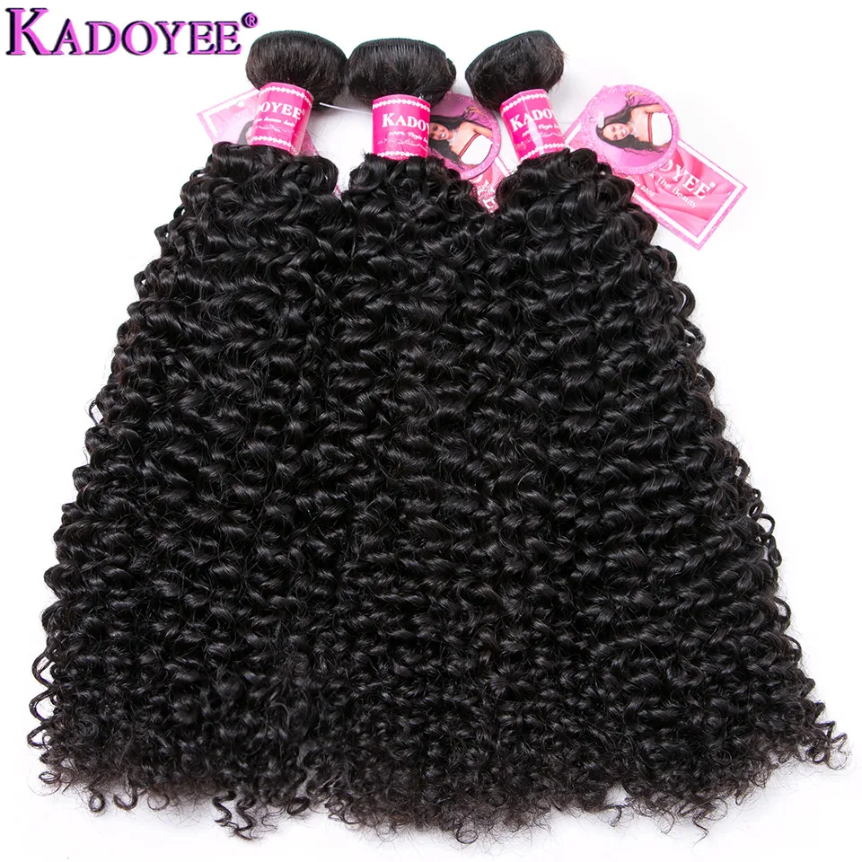 Kinky Curly Bundles With 13x4 Frontal Remy Human Hair 3Bundles With Closure H Brazilian Hair Weave Bundle Extension With Closure