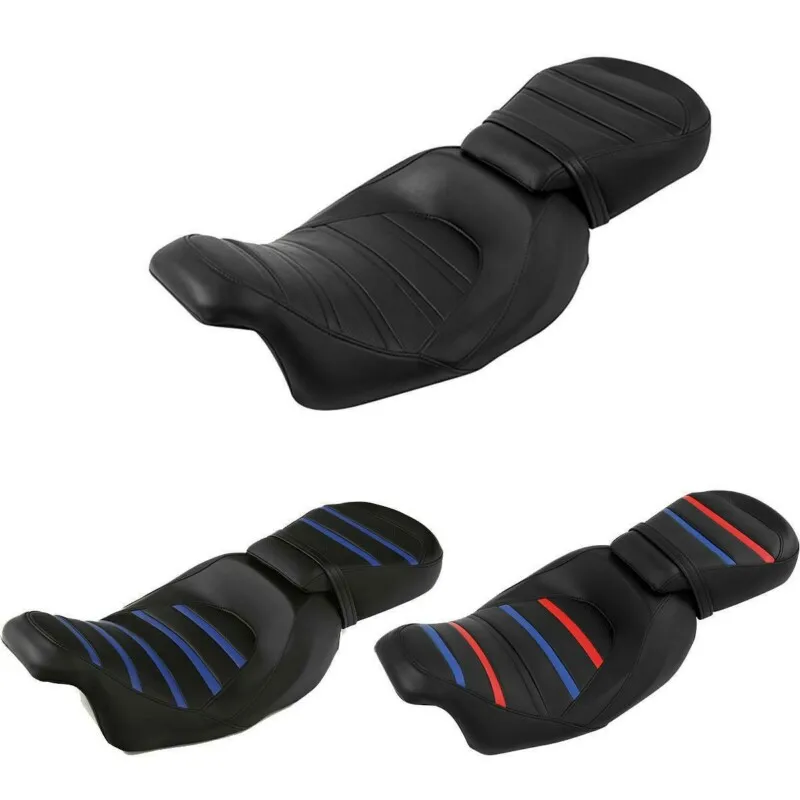 Мотоцикл 3 цвета водителя и пассажира два вверх заднее сиденье для Harley Touring 2009 2020| |