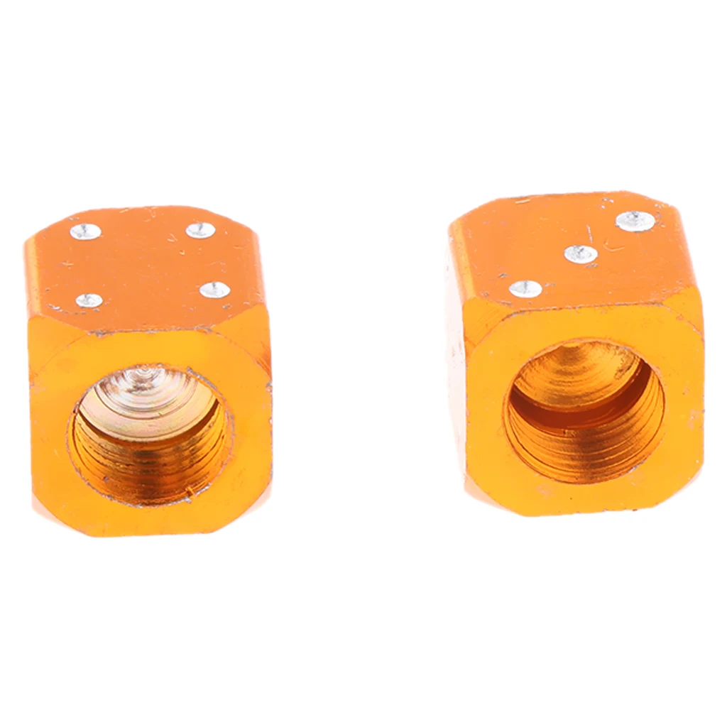 Оранжевый Dice велосипед мотоцикл шины для автомобиля Клапан Пылезащитный