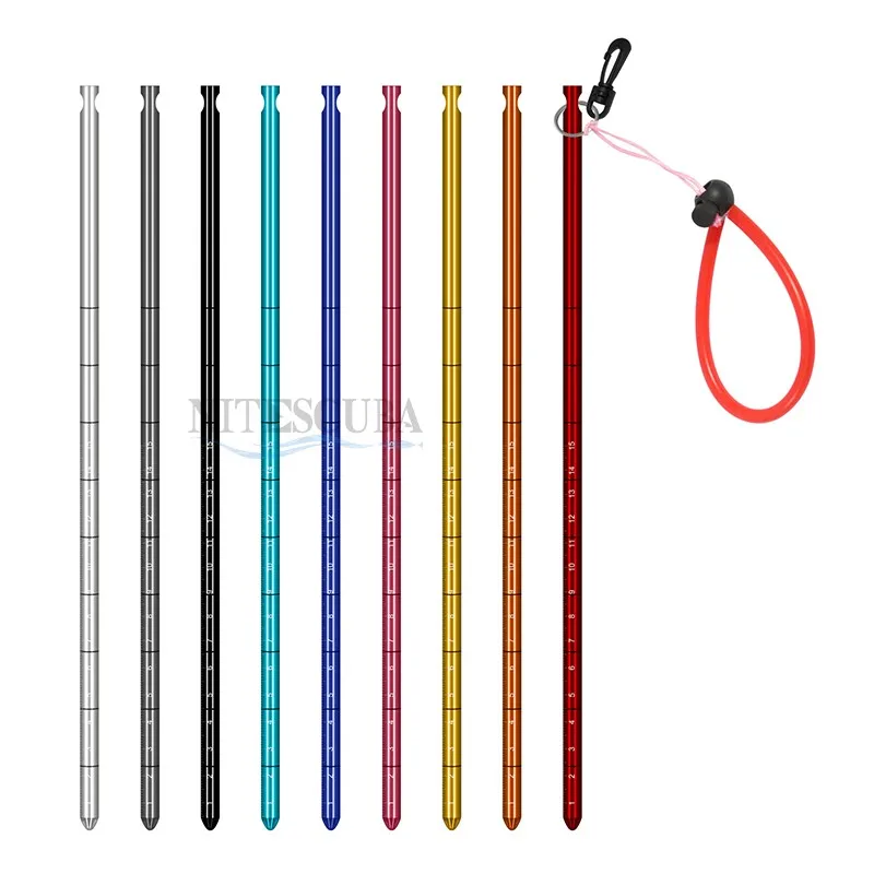 

Diving Ding Ding Rod Underwater Probe Bottle Knocker Aluminum Alloy Hand Strap Solid Ding Ding Rod