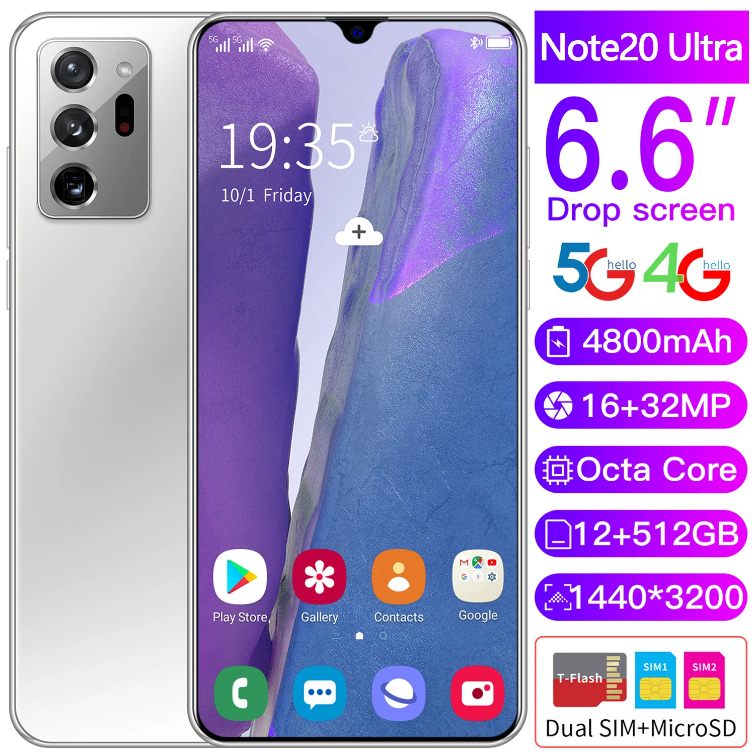 

Новинка 2021, стильный смартфон, 12 Гб + 512 ГБ, для Samsung Galaxy Note20 Ultra, мобильный телефон Apple Huawei Xiaomi