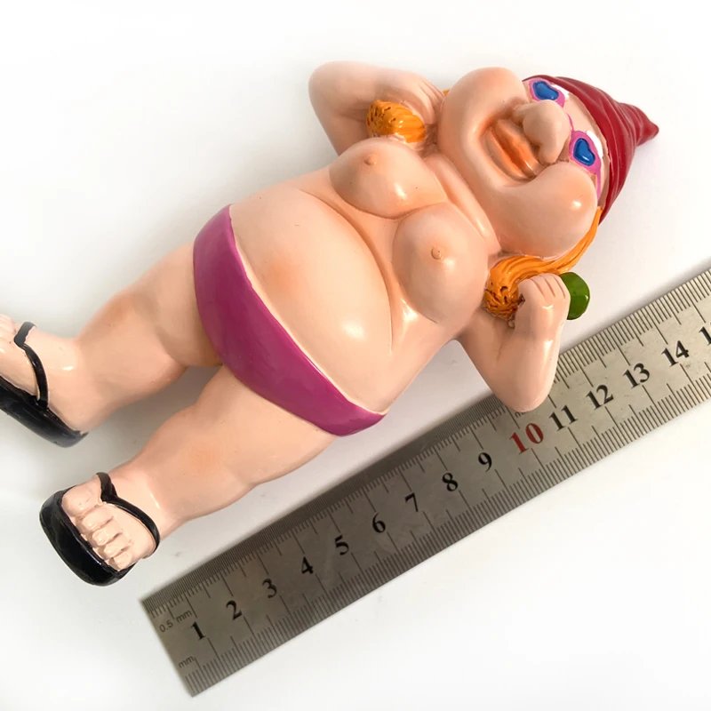 

Resin Gnome Statue Couples Christmas Dress Up DIY Garden Resin Gnomes Nudity Funny Home Decoration Ornaments Christmas gifts