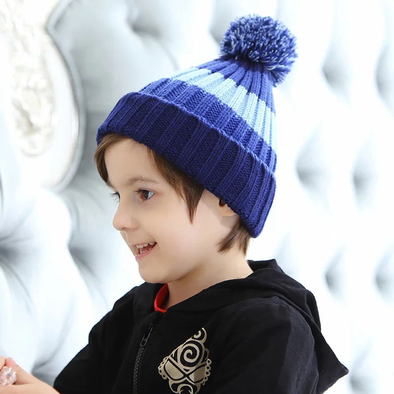 1 шт. вязаная детская шапка для малышей маленьких мальчиков и девочек теплая