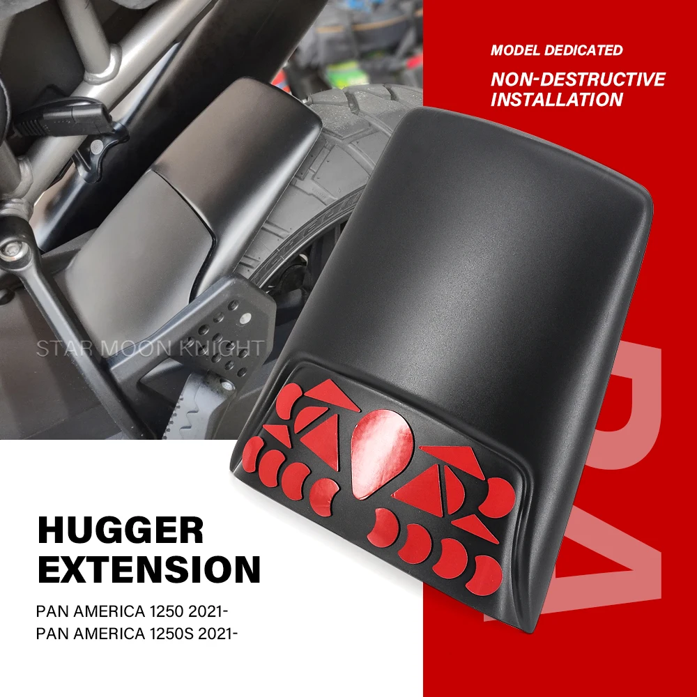 

Motorcycle Accessories Rear Mudguard Fender Rear Extender Hugger Extension For HARLEY PAN AMERICA 1250 S PA1250 PA 1250 2021 -