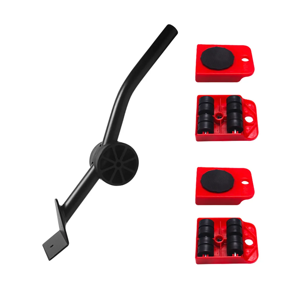 1/5PCS Professional Furniture Transport Lifter Tool Set Furniture Mover Wheel Bar Roller Device Heavy Stuffs Moving Hand Tools