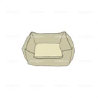 Кровать для маленьких собак, кожаная кровать для щенков, кровать для померанского дивана, домик-пуделы, гнездо для сна, теплая кровать с буквенным принтом PB0067