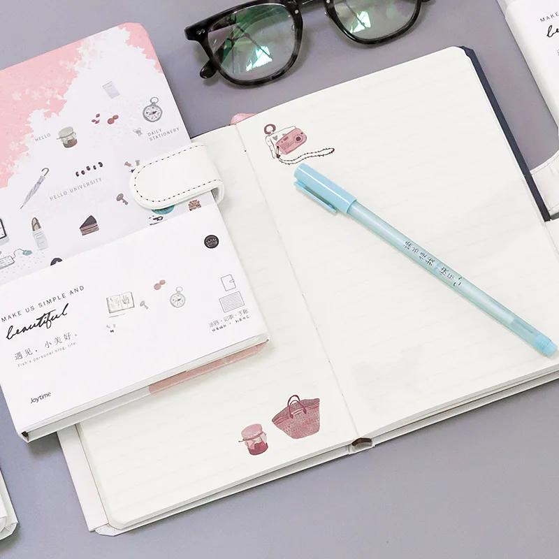 Милый блокнот для путешественников, Kawaii ежедневник, ежедневник,, Filofax, еженедельный ежедневный блокнот для путешественников с цветными страницами, канцелярские принадлежности