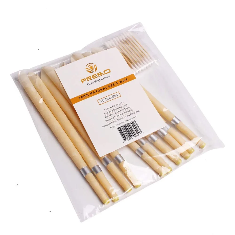 Свечи для удаления ушного воска натуральные ушные свечи из пчелиного 10 воска-10
