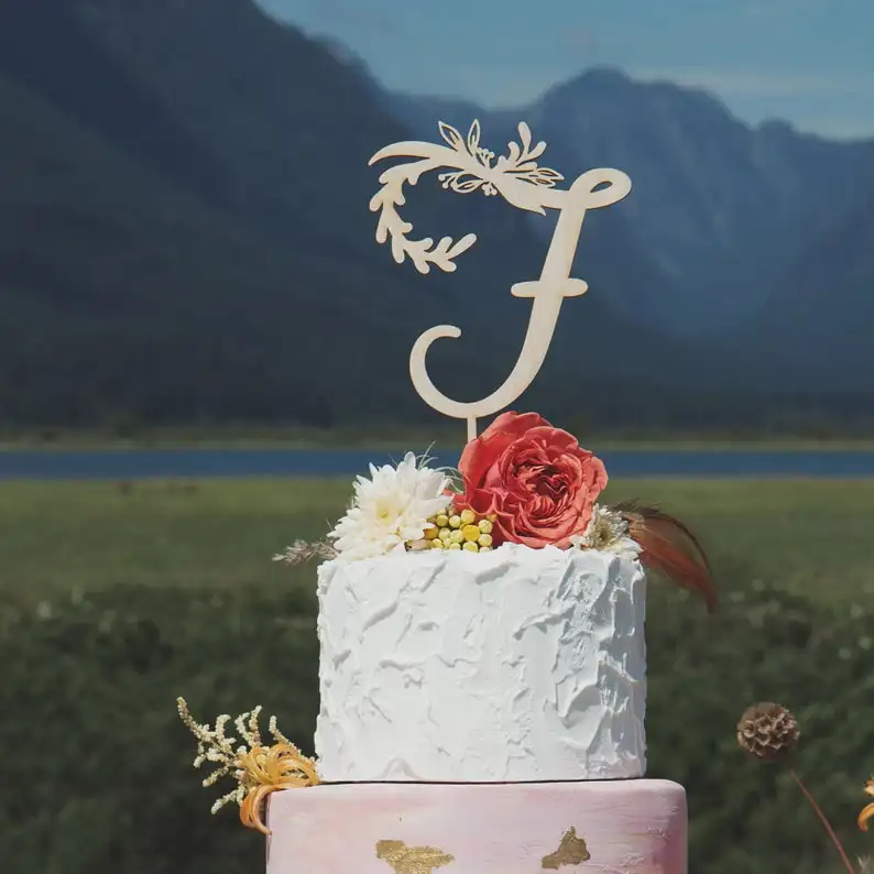 Изготовленный На Заказ Свадебный торт Топпер свадебный в стиле &quotрустик&quot