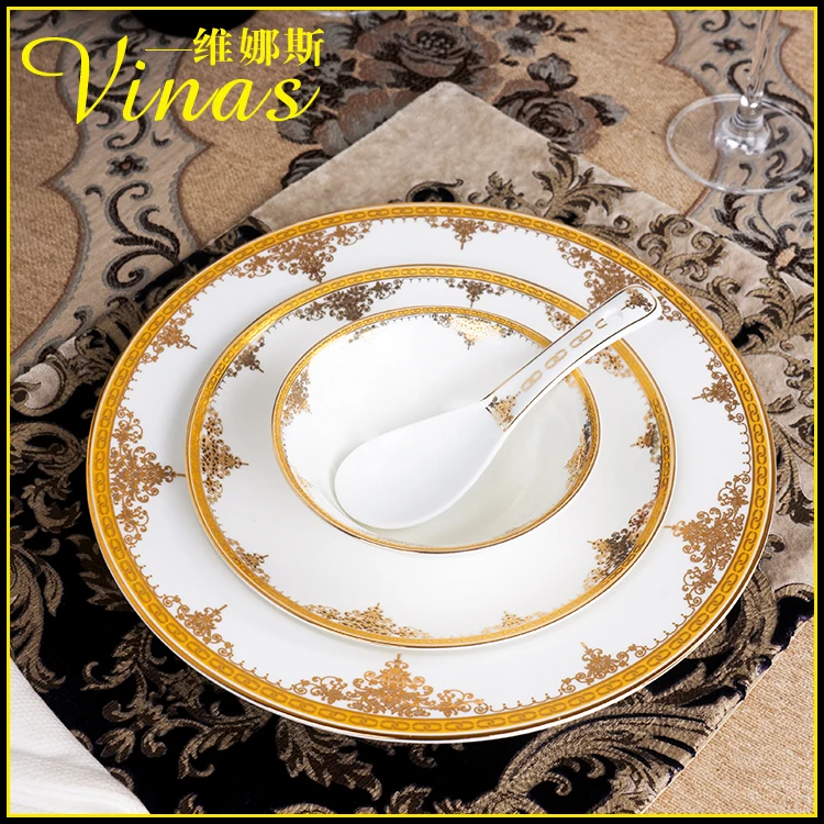 Роскошная Посуда в европейском стиле Пномпень керамическое обеденное блюдо