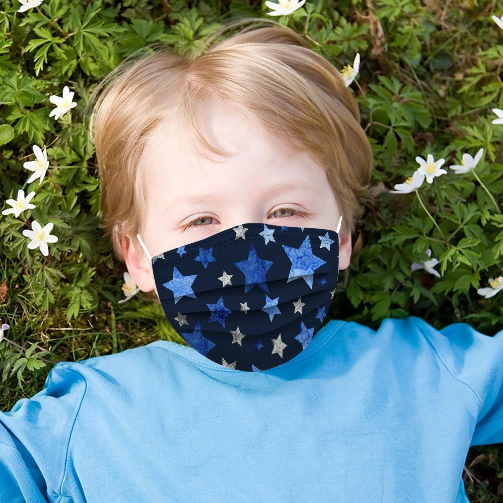 50 шт. детские маски с принтом Реалистичная тушь для ресниц | Тематическая одежда и