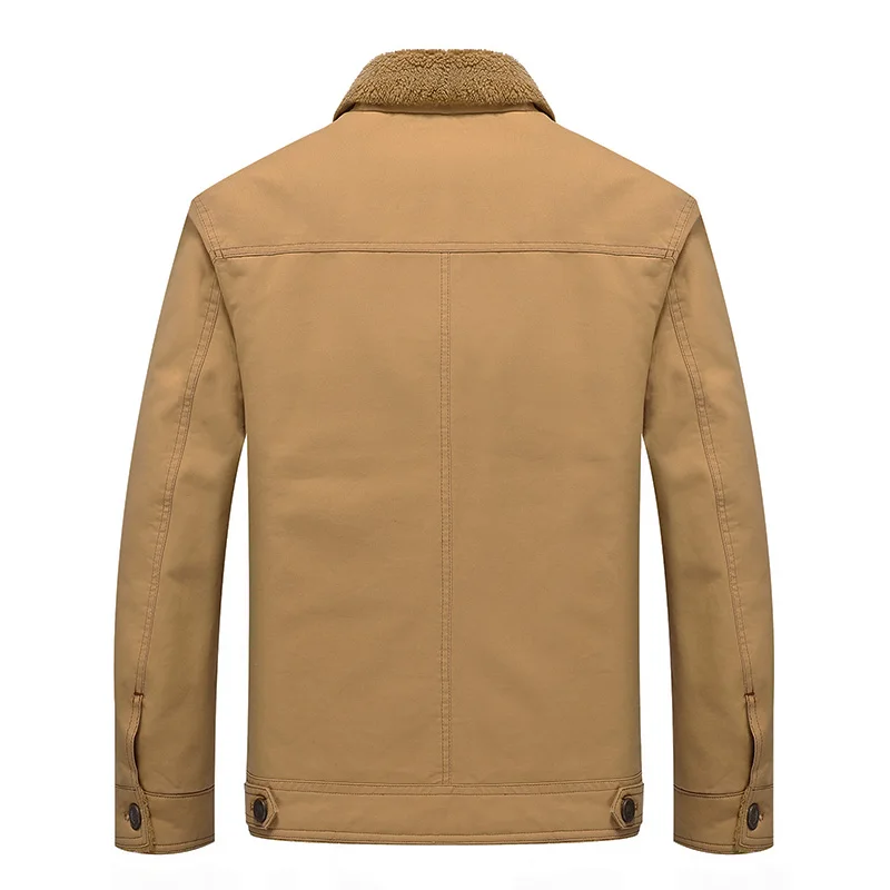 Men's Cotton Clothing Plus Velvet Plus Thick Winter Boutique Warm Coat Men's Body Coat Tampon Cold Winter Jackets Parka Hombre