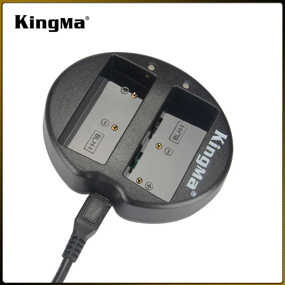 

Устройство для зарядки аккумуляторов KingMa BLH-1 BLH1, Двухканальное Зарядное устройство USB для Olympus BLH-1 аккумулятор EM1 Mark II E-M1 Mark III, камера