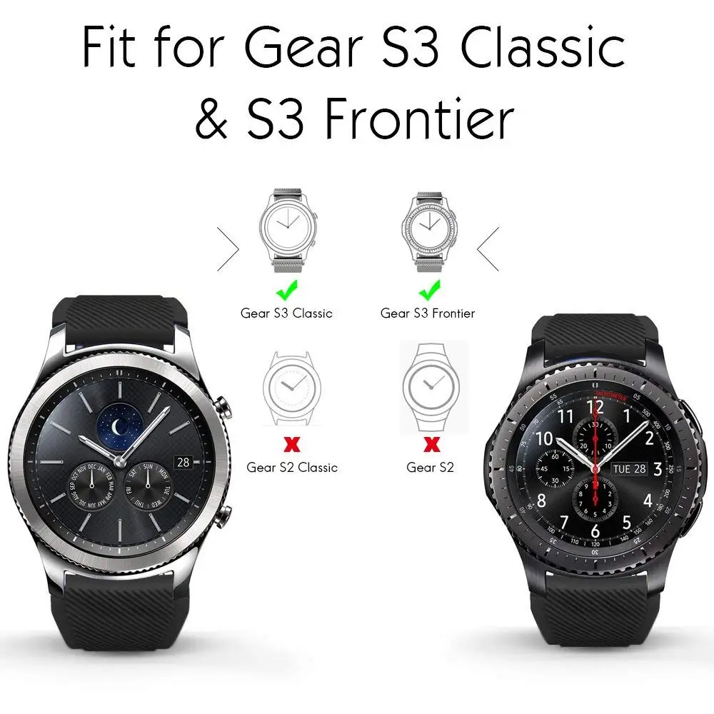 Сменные полосы для samsung gear S3 Frontier/классический ремешок 22 мм силиконовый спортивный ремешок для Moto 360 2-го поколения Смарт-часы