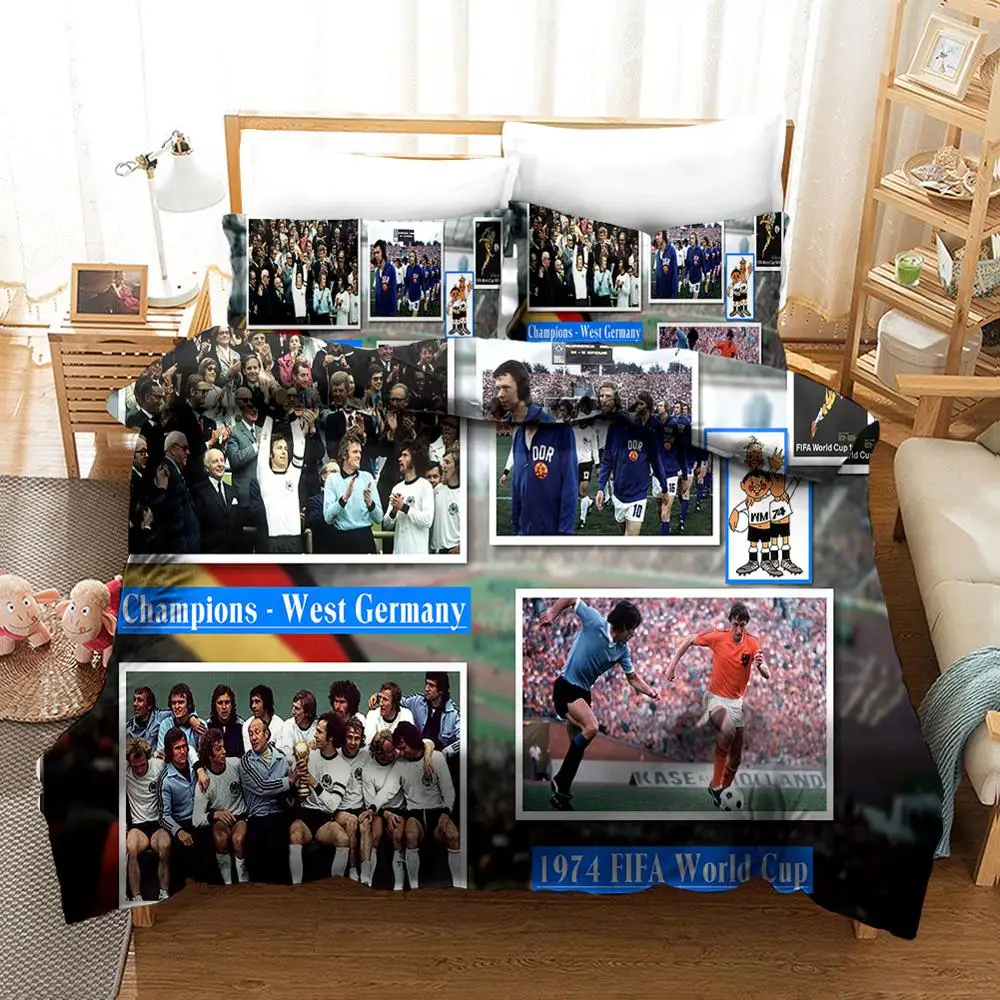 1974 чемпиона по Западной Германии Футбол классический Постельное белье Украшения
