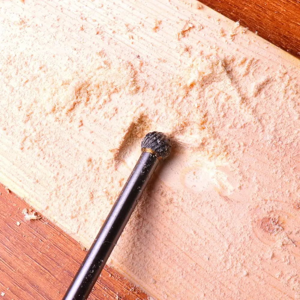 Горячая продажа 1 шт. 1/4 &quotхвостовик двойной резки роторных файлов Резак карбида